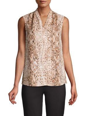 Lord & Taylor Snakeskin-print Tank