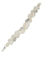 Kenneth Cole New York Power Of The Flower Mother-of-pearl And Pave Crystal Stone Bracelet