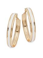 Design Lab Lord & Taylor Two-toned Hoop Earrings