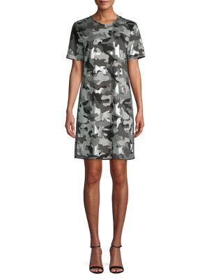 Michael Michael Kors Camo Cotton Shift Dress