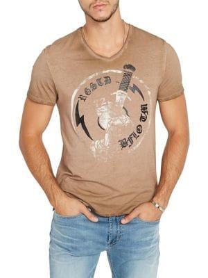 Buffalo David Bitton Tapesto Regular-fit Cotton Tee