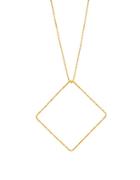 Lord & Taylor Sterling Silver Square Pendant Necklace