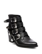Steve Madden Praire Buckled Leather Ankle Boots