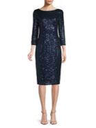 Adrianna Papell Short Sequin Knee-length Dress