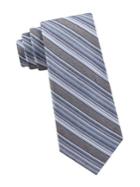 Calvin Klein Layered Stripe Silk-blend Tie