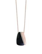 Effy Eclipse Diamond And Onyx Pendant Necklace