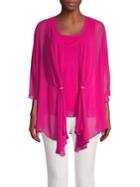Alex Evenings 2-piece Cascade Cardigan & Camisole Set
