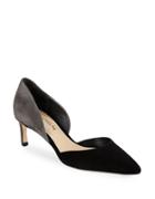 Via Spiga D Orsay Pointed Toe Suede Heels