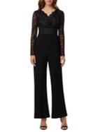 Tahari Arthur S. Levine Lace Embellished Wide Leg Jumpsuit