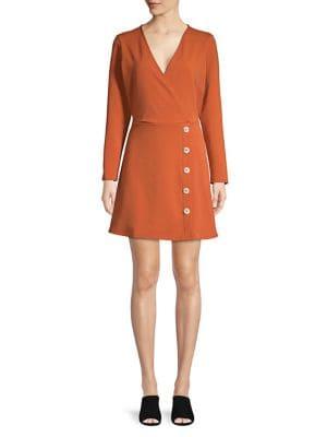 Miss Selfridge Surplice Fit-&-flare Dress