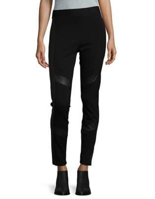 Vince Camuto Faux Leather Accent Leggings