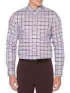 Perry Ellis Checkered Long-sleeve Shirt