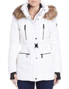 Vince Camuto Faux Fur-trimmed Puffer Jacket