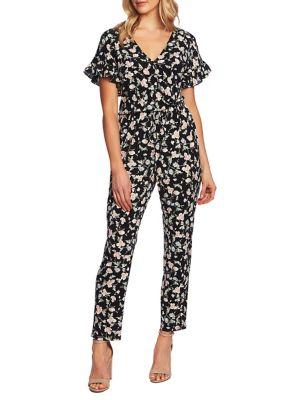 Cece Bouquet Duchess Floral Jumpsuit