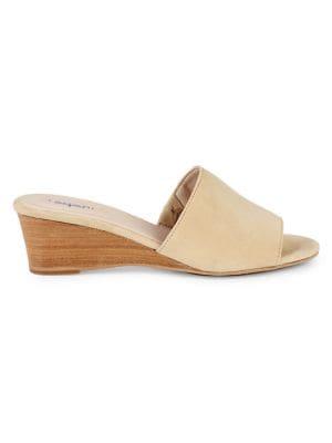 Tahari Neomea Suede Wedge Slides