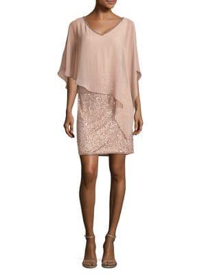 J Kara Petite Sequin Shift Dress