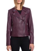 Bagatelle.city The Moto - Naked Lamb Quilted Moto Jacket