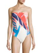 Vince Camuto Strapless One Piece Swimsuit