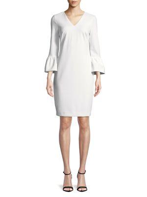 Calvin Klein Classic Bell-sleeve Sheath Dress