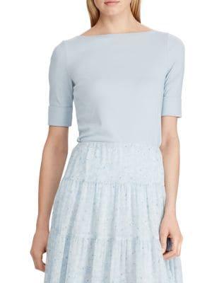 Lauren Ralph Lauren Boatneck Stretch Top