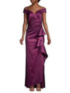 Tadashi Shoji Off-the-shoulder Ruffle Gown