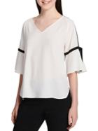Calvin Klein Contrast Trim Short-sleeve Top