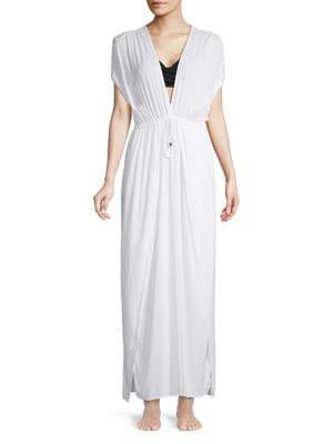 Elan Tie Front Maxi Dress