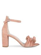 Kenneth Cole New York Langley Suede Ruffled Trim Sandals