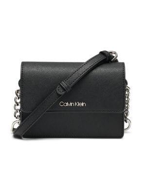 Calvin Klein Hayden Chain Leather Crossbody Bag