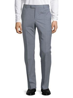 Strellson Plaid Slim Dress Pants