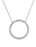 Lord & Taylor Diamond & 14k White Gold Pendant Necklace