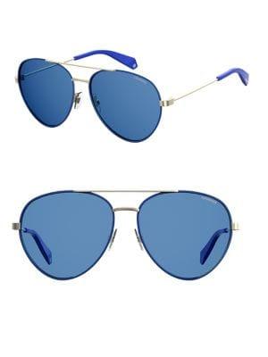 Polaroid 59mm Aviator Sunglasses