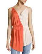 Free People Colorblock V-back Top