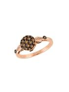 Le Vian Chocolatier 14k Strawberry Gold, Vanilla & Chocolate Diamonds Circle Ring