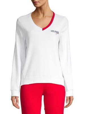 Tommy Hilfiger Performance Logo Cotton Blend Sweatshirt