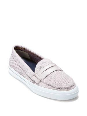 Cole Haan Pinch Weekender Metallic Cotton Penny Loafers