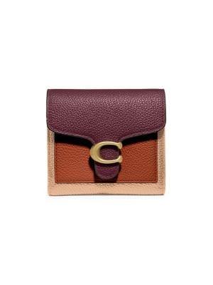 Coach Small Tabby Colorblock Leather Wallet