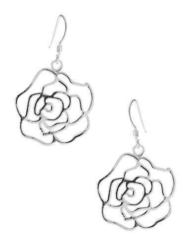 Lord & Taylor Sterling Silver Rose Earrings