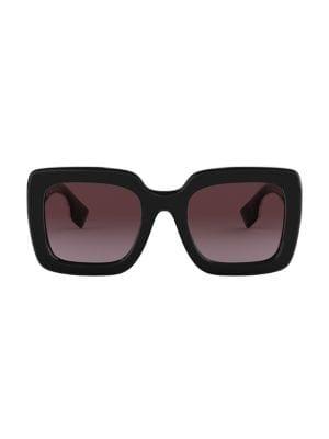 Burberry Mamouth 52mm Square Havana Sunglasses