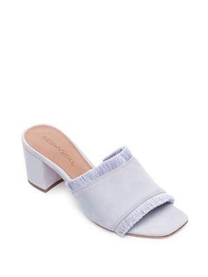 Bernardo Bryn Fringe Suede Sandals