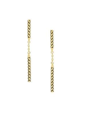 Etienne Aigner Goldtone Stick Linear Earrings