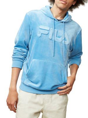 Fila Logo Velour Hoodie