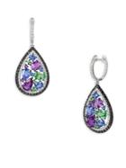 Effy Teardrop 14k White Gold Drop Earrings