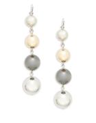 Design Lab Lord & Taylor Graduated Ball Drop Earrings
