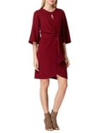 Tahari Arthur S. Levine Petite Keyhole Crepe Shift Dress