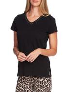 Two By Vince Camuto Highland Embellished Cotton Blend Tee