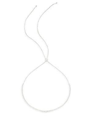 Morris & David 14k White Gold And 3 Tcw Diamond Necklace