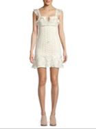Free People Cross My Heart Crochet Mini Dress