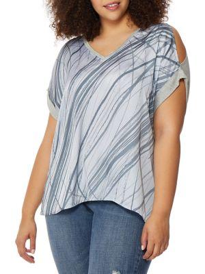 Rebel Wilson X Angels Plus Printed Split-sleeve Tee