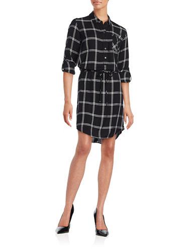 Lord & Taylor Clever Plaid Shirtdress